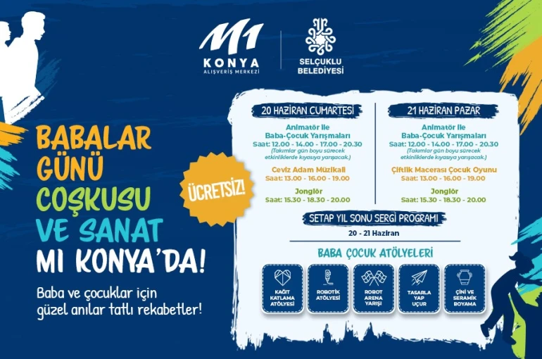M1 Konya AVM’de Babalar Günü etkinlikleri
