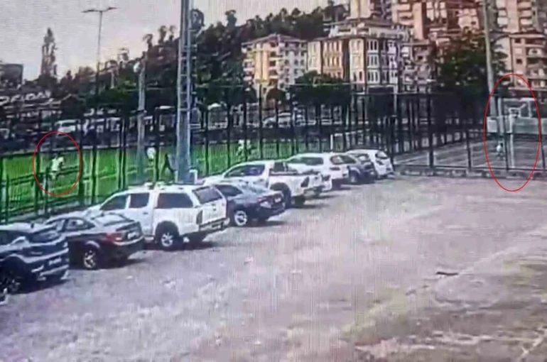 Maçta gol atmak isterken potaya basket attı