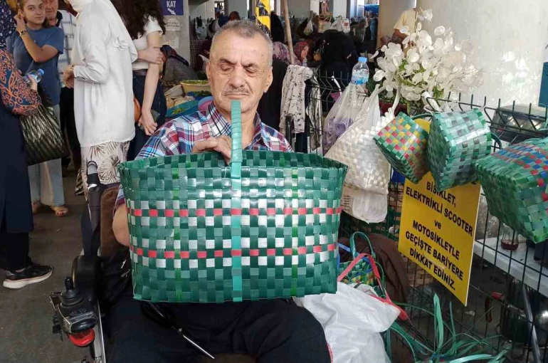 Madende geçirdiği iş kazası nedeniyle engelli kalan vatandaşın azmi örnek oldu