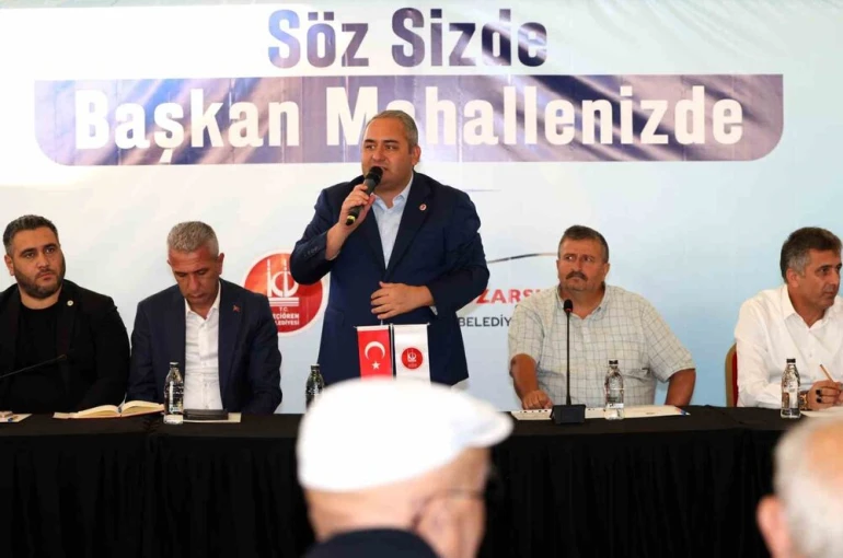 Mahalle sakinlerinin taleplerini dinledi