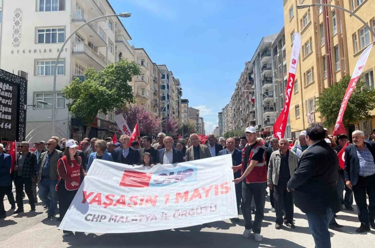 Malatya’da 1 Mayıs kutlandı