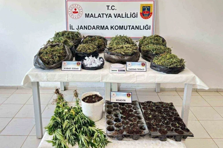 Malatya’da 13 kilo esrar ele geçirildi: 5 şahıs tutuklandı