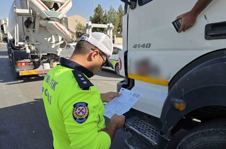 Malatya’da hafriyat kamyonlarına sıkı denetim
