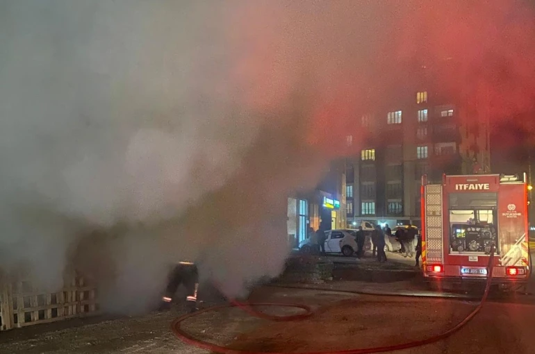 Malatya’da konteyner yangını