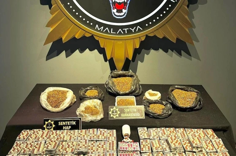 Malatya’da uyuşturucu operasyonu: 5 gözaltı