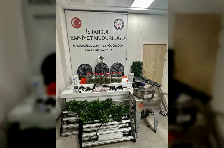 Maltepe’de bir uyuşturucu serası dronla tespit edildi: 3 gözaltı