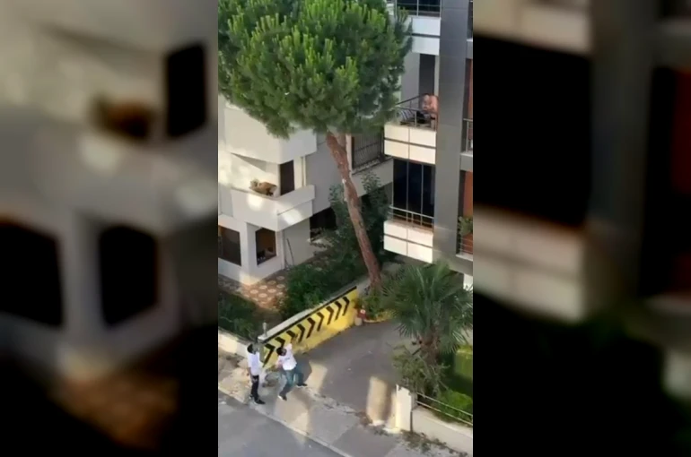 Maltepe’de vatandaşlar kadına şiddete kayıtsız kalmadı: Balkondaki adama taş yağdırdı