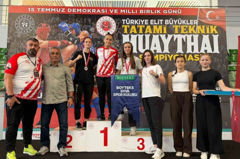 Manisalı muaythaiciler Türkiye Şampiyonası’na damga vurdu