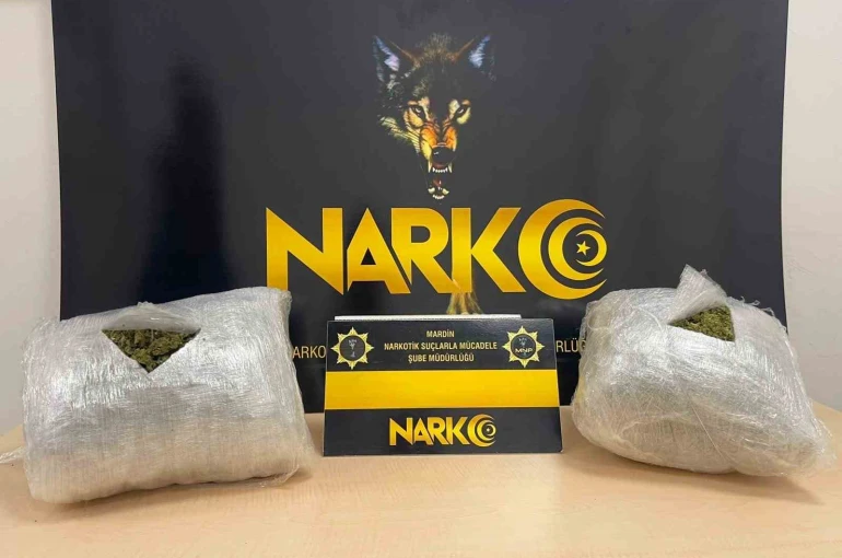 Mardin’de 2 kilo 950 gram uyuşturucu ele geçirildi