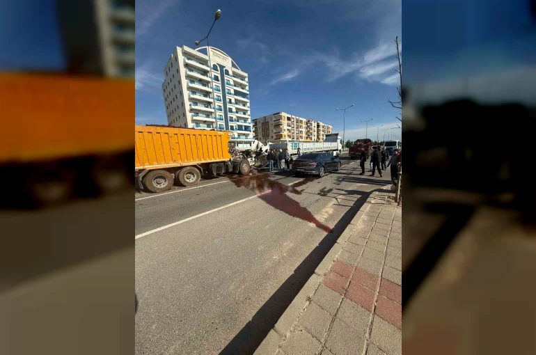 Mardin’de kamyon ile tır çarpıştı: 1 yaralı