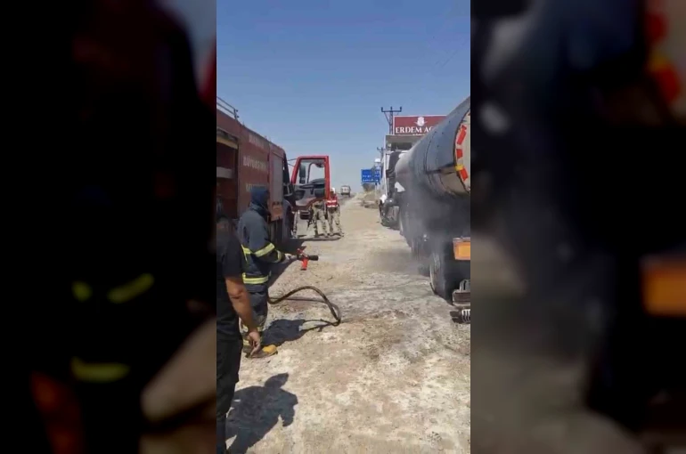 Mardin’de tanker yangını söndürüldü