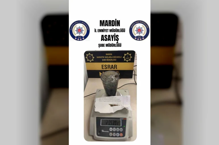 Mardin’de uyuşturucu operasyonu: 2 gözaltı