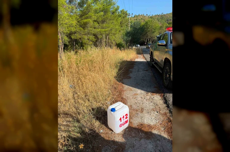 Marmaris’te kritik noktalara ilk müdahale için su bidonu