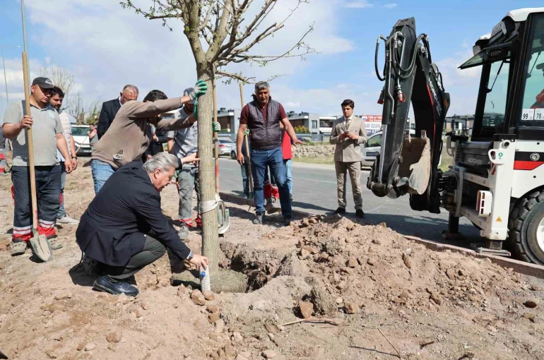 Melikgazi, ağaçlandırma çalışmaları ile geleceğe daha yeşil bir miras bırakıyor