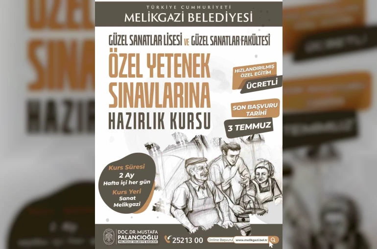 Melikgazi Belediyesi’nden geleceğin sanatçılarına büyük destek
