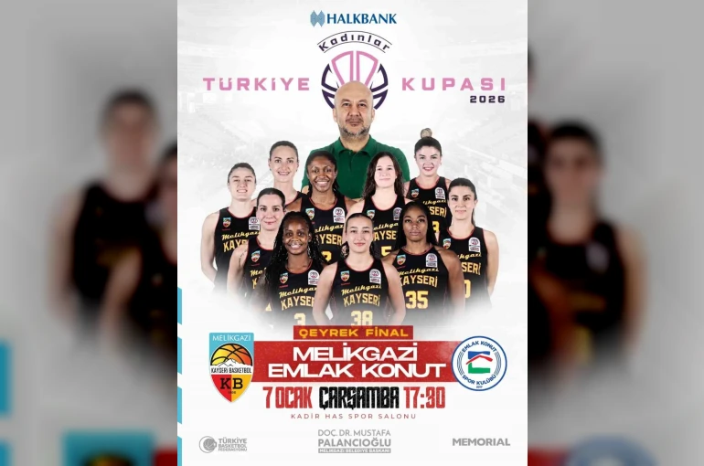 Melikgazi’nin Türkiye Kupası Çeyrek Finali’nde rakibi Emlak Konut