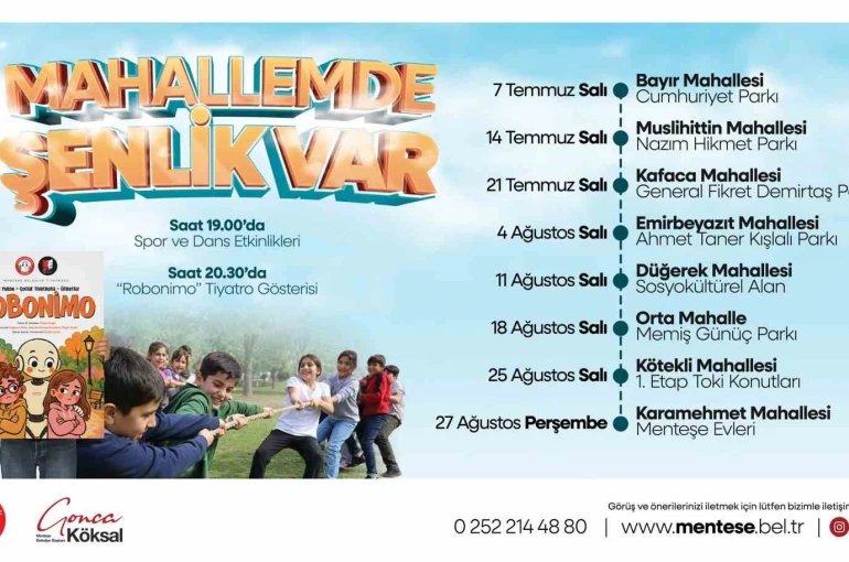 Menteşe Belediyesi’nden çocuklara özel yaz şenliği