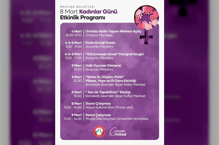 Menteşe Belediyesi’nden kadınlara 8 Mart çağrısı