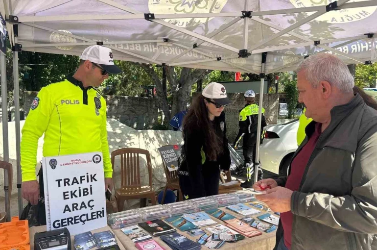 Menteşe’de trafik güvenliği için farkındalık oluşturuldu