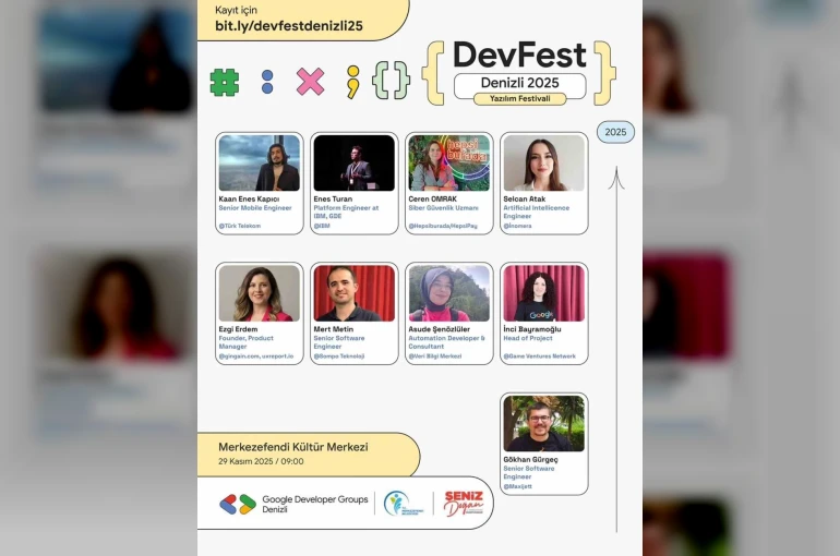 Merkezefendi Belediyesi teknoloji tutkunlarını "DEVFEST Denizli 2025’’de buluşturacak