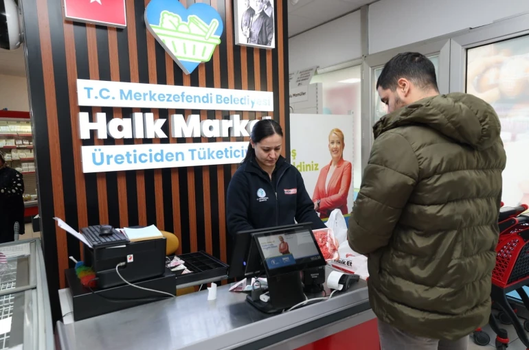 Merkezefendi Halk Şarküteri vatandaşlara uygun fiyatlı süt ürünleri sunuyor