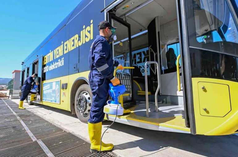 Mersin’de toplu taşımada hijyen ve güvenlik ön planda