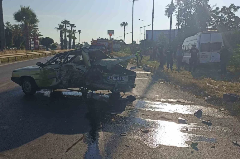 Mersin’de zincirleme trafik kazası: 1 ölü