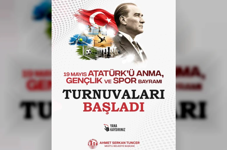 Mezitli’de 19 Mayıs coşkusu spor turnuvalarıyla kutlanacak