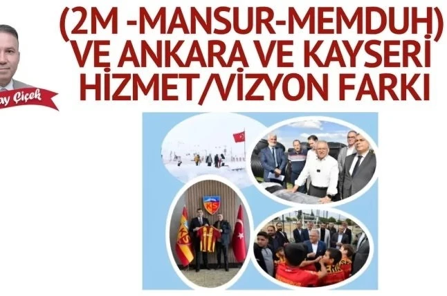 MHP Genel Başkan Danışmanı Çiçek’ Ten ‘Ankara -Kayseri’ kıyası