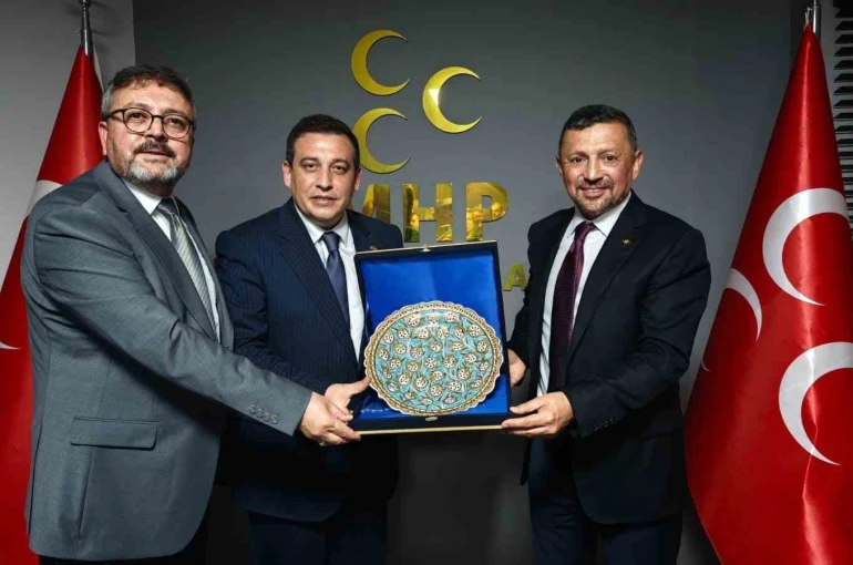 MHP Kütahya Milletvekili Erbaş’tan İl Başkanı Özkan’a ziyaret