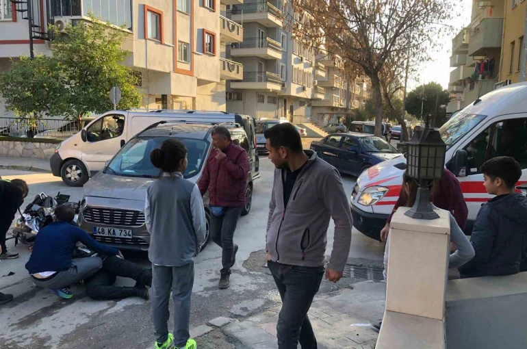 Milas’ta ticari araç ile çarpışan motosiklet sürücüsü yaralandı