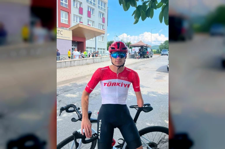 Milli bisikletçi Mehmet Keskin Slovakya’da sahne aldı 