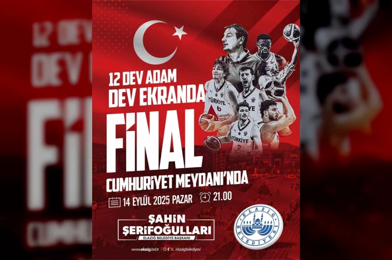 Milli heyecan Elazığ’da dev ekranda yaşanacak