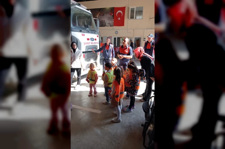 Minik Eller’den İtfaiye Haftası’da anlamlı ziyaret