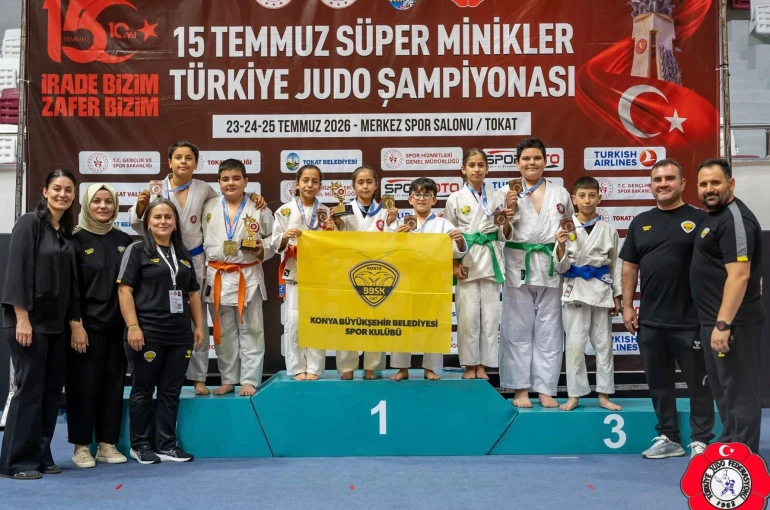 Minik judocular Türkiye Şampiyonası’nda 8 madalya kazandı