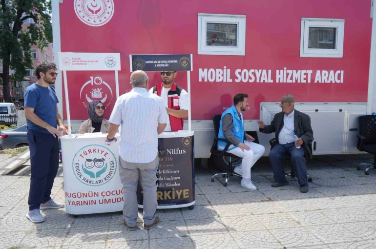 Mobil Sosyal Hizmet Aracı Samsun’da vatandaşlarla buluşuyor