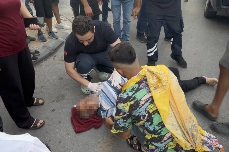 Motosikletin çarptığı yaşlı adamın eşi gözyaşlarına boğuldu