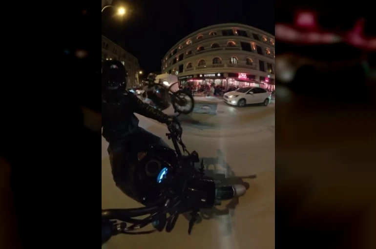 Motosikletin önünü kaldırarak yaptığı paylaşım 46 bin TL’ye mal oldu