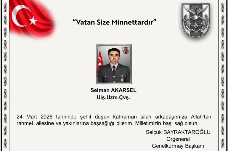 MSB: Ağrı’da 1 asker şehit oldu