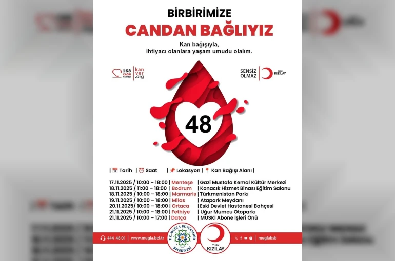 Muğla Büyükşehir Belediyesi’nden Kızılay’a kan bağışı desteği