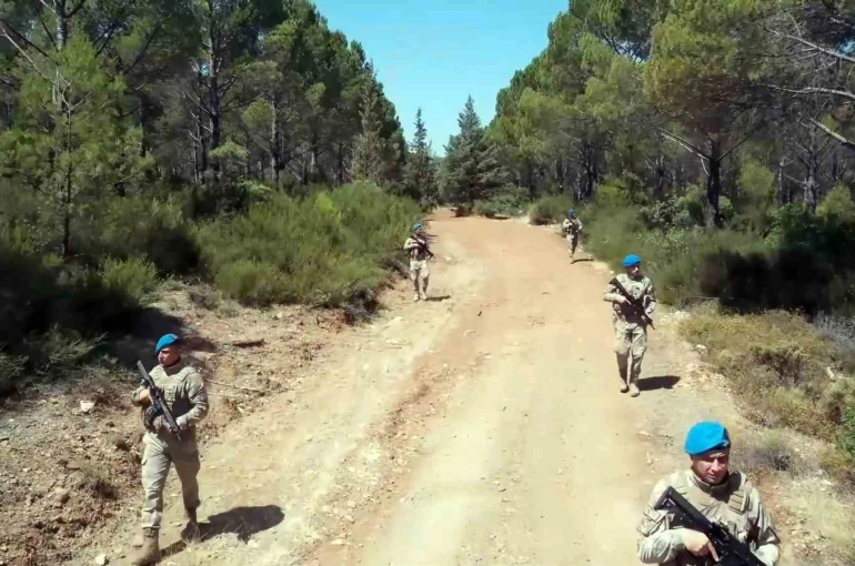 Muğla Jandarması "Yeşil Vatan" nöbetinde