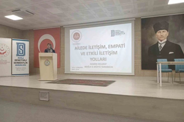 Muğla’da yükümlülere ’ailede iletişim ve empati’ konferansı