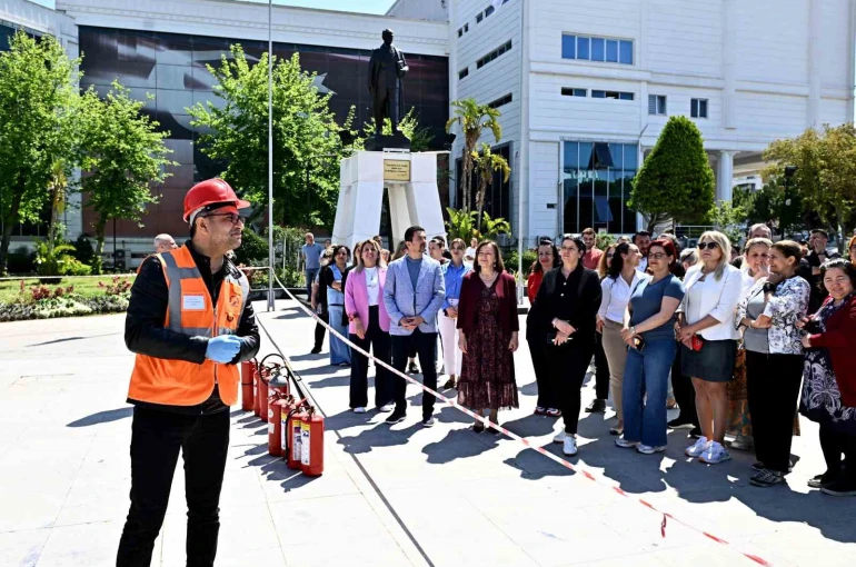 Muratpaşa’da yangın tatbikatı