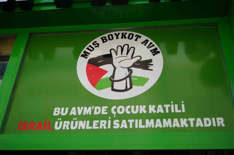 Muş’ta boykot ürünlerini raflarına almayan yeni market hizmete açıldı