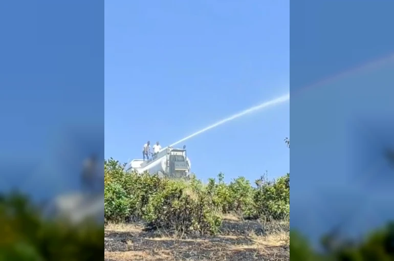 Muş’ta mezrada çıkan yangın büyümeden söndürüldü