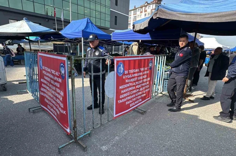 Müşterilerin ürün seçmesine izin vermeyen pazarcının tezgahına kapatma cezası