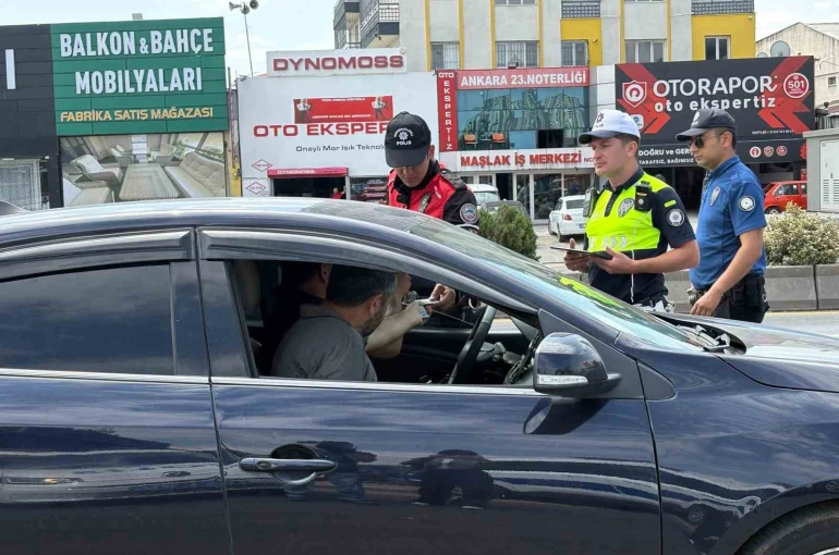 NATO zirvesi kapsamında Ankara’daki trafik denetimleri devam ediyor 