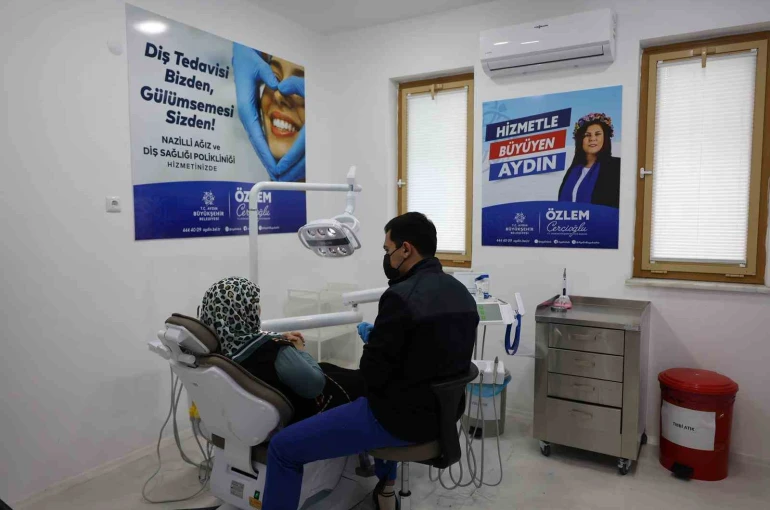 Nazilli Ağız ve Diş Sağlığı Polikliniği’ne vatandaşlardan yoğun ilgi