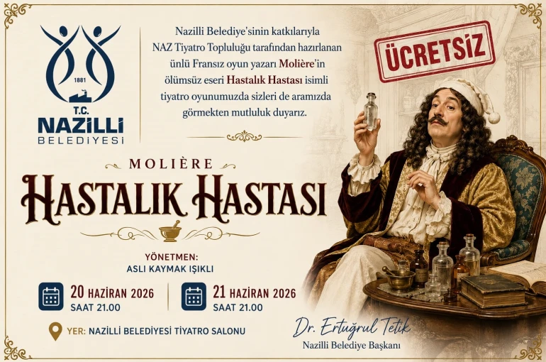 Nazilli Belediyesi’nden ücretsiz tiyatro etkinliği