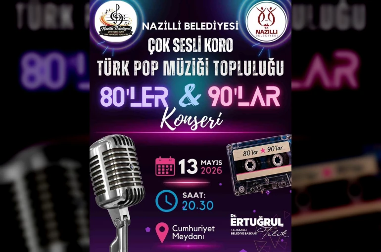 Nazilli Cumhuriyet Meydanı müzik dolu geceye hazırlanıyor